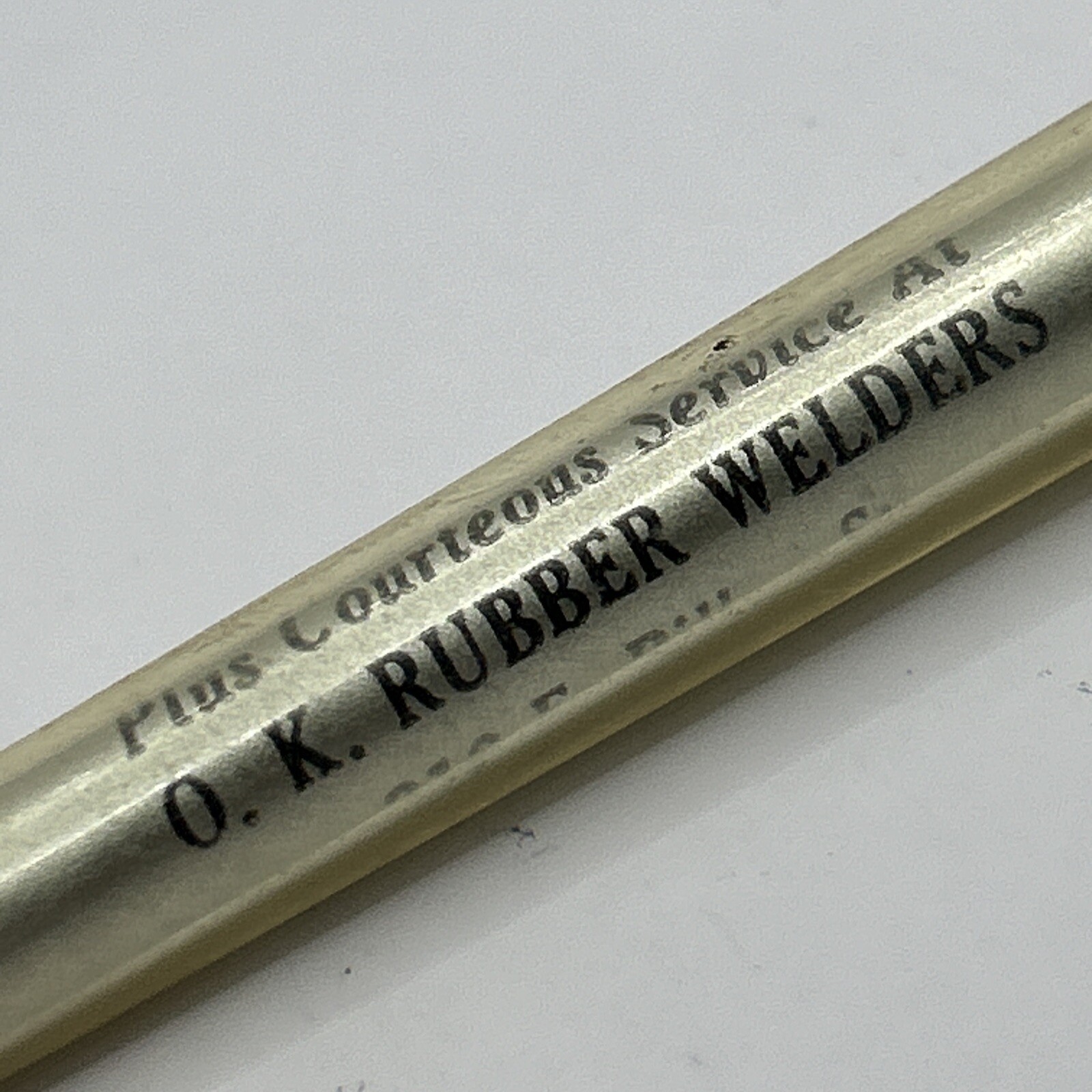 VTG Ballpoint Pen O. K. Rubber Welders Nacogdoches TX