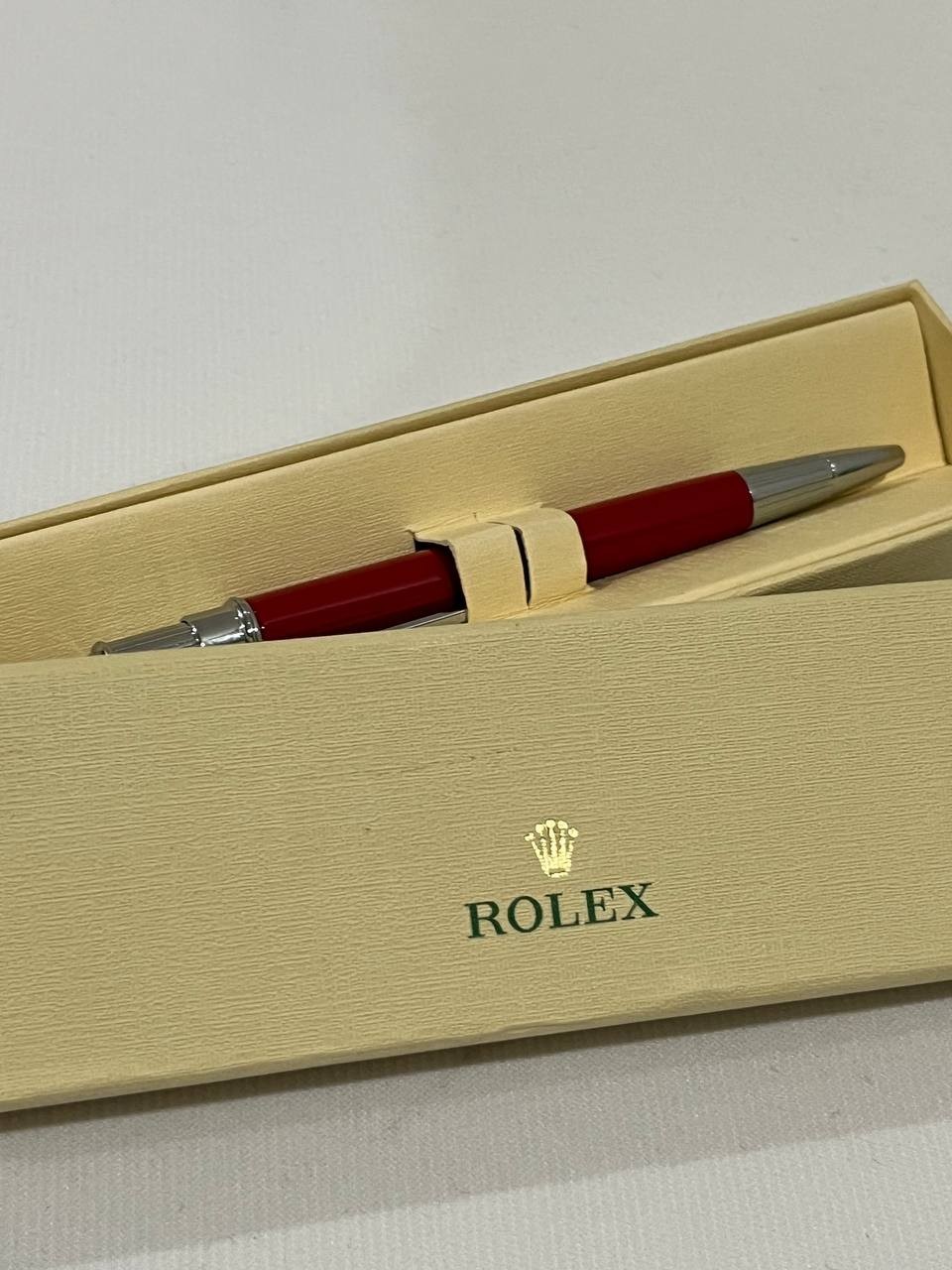 Rolex Red Ruby Oyster Ballpoint Pen 2026 – Full Box – VIP Gift New, Fast Ship