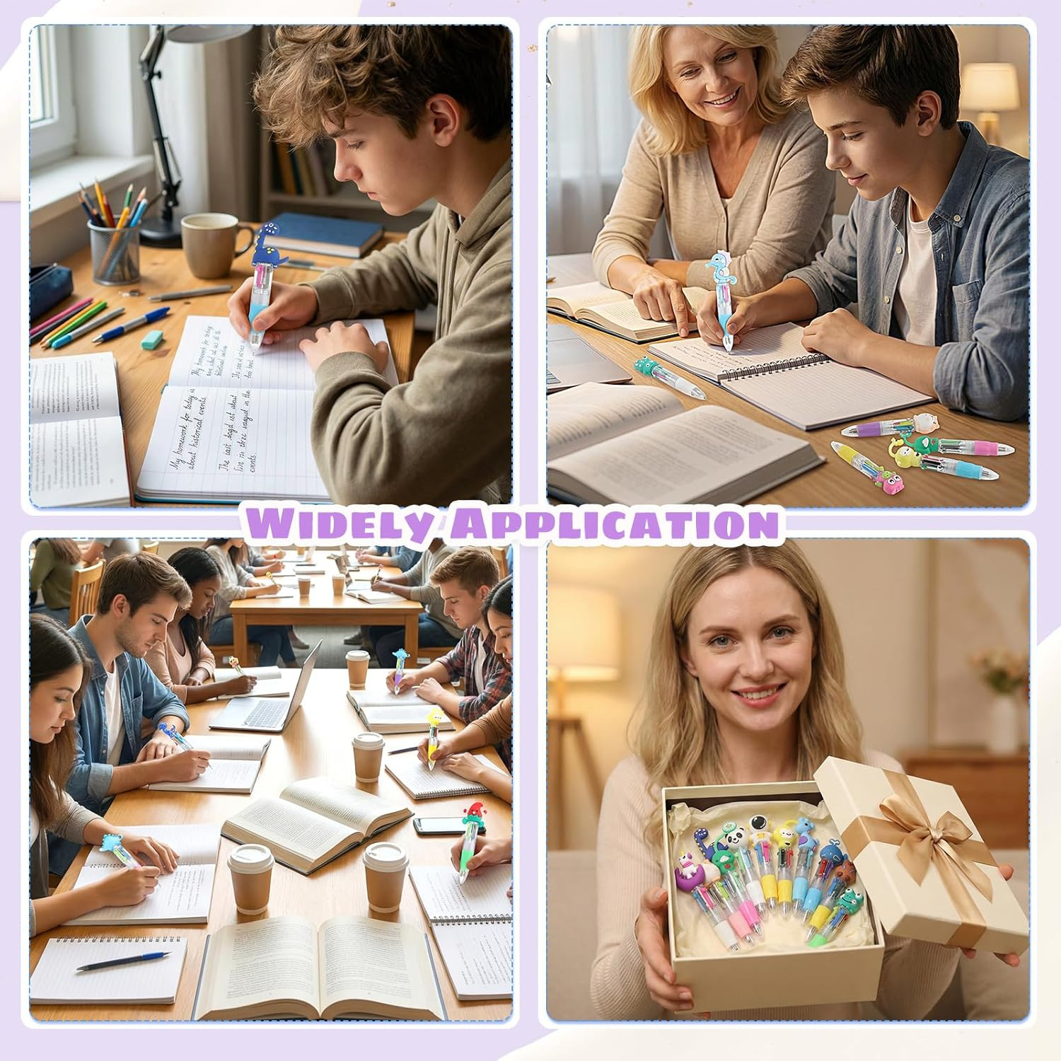 32 Pcs Fun Pens for Kids, Multicolor Pens in One Prize Gifts Elementary Graduati