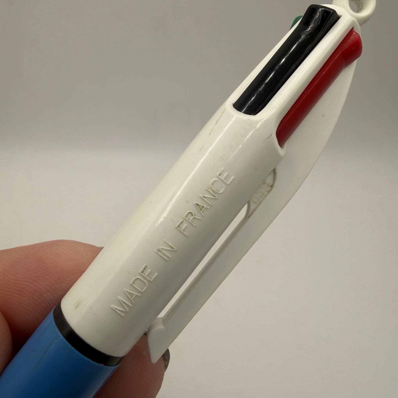 Vintage BIC Multi Color Pen Made in France Click Ballpoint Green Red Blue Black