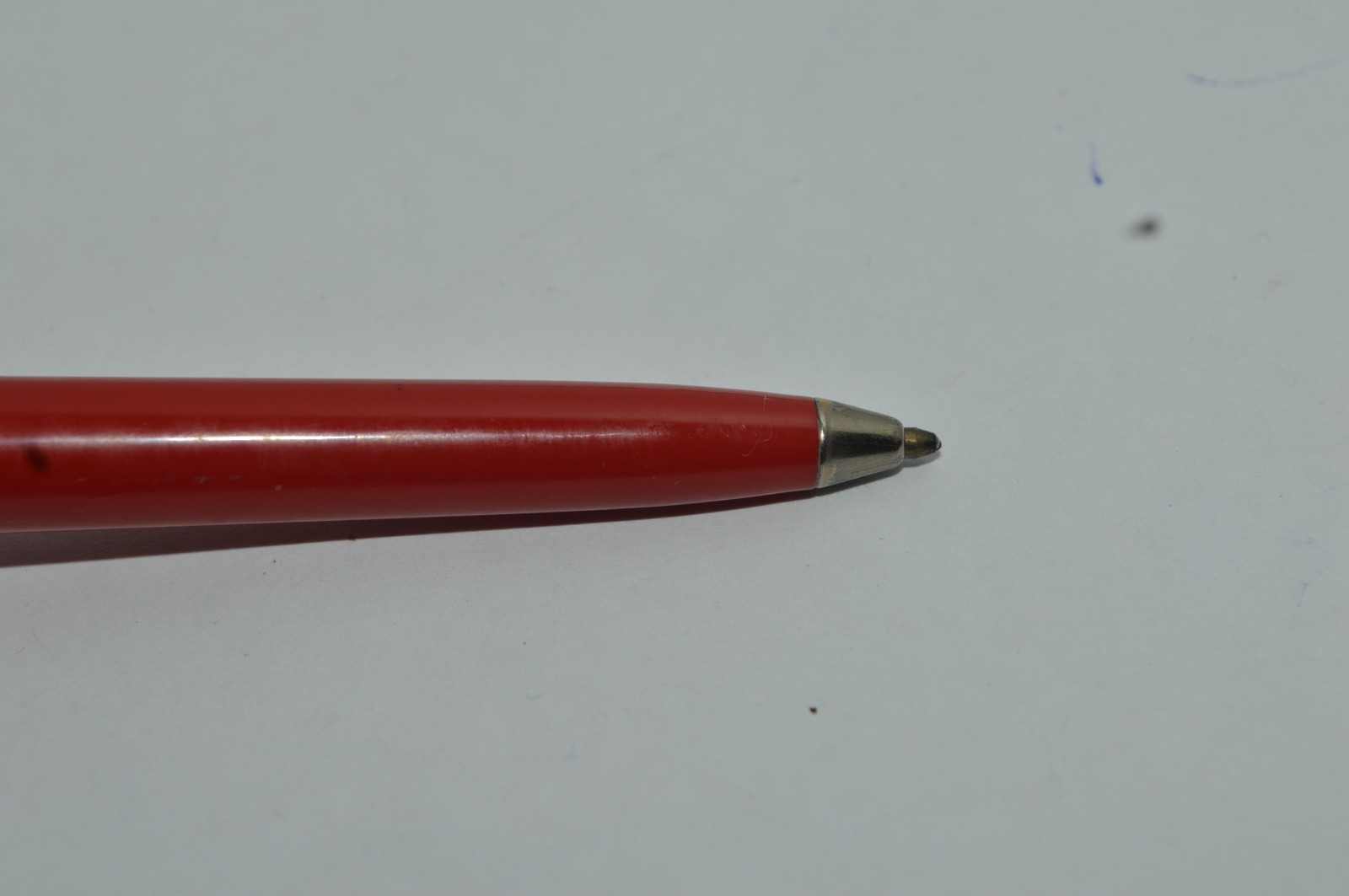 BANKERS Ballpoint Pen Red Plastic Barrel Metal Cap Made In USA Circa 1970s
