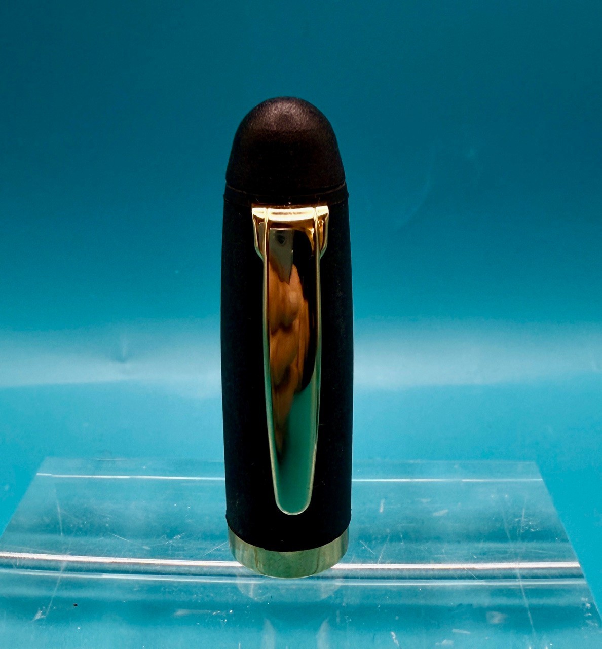 Wecle Ball Point Pen Rare Vintage Black Gold Tone Trim Collector Japan Signed