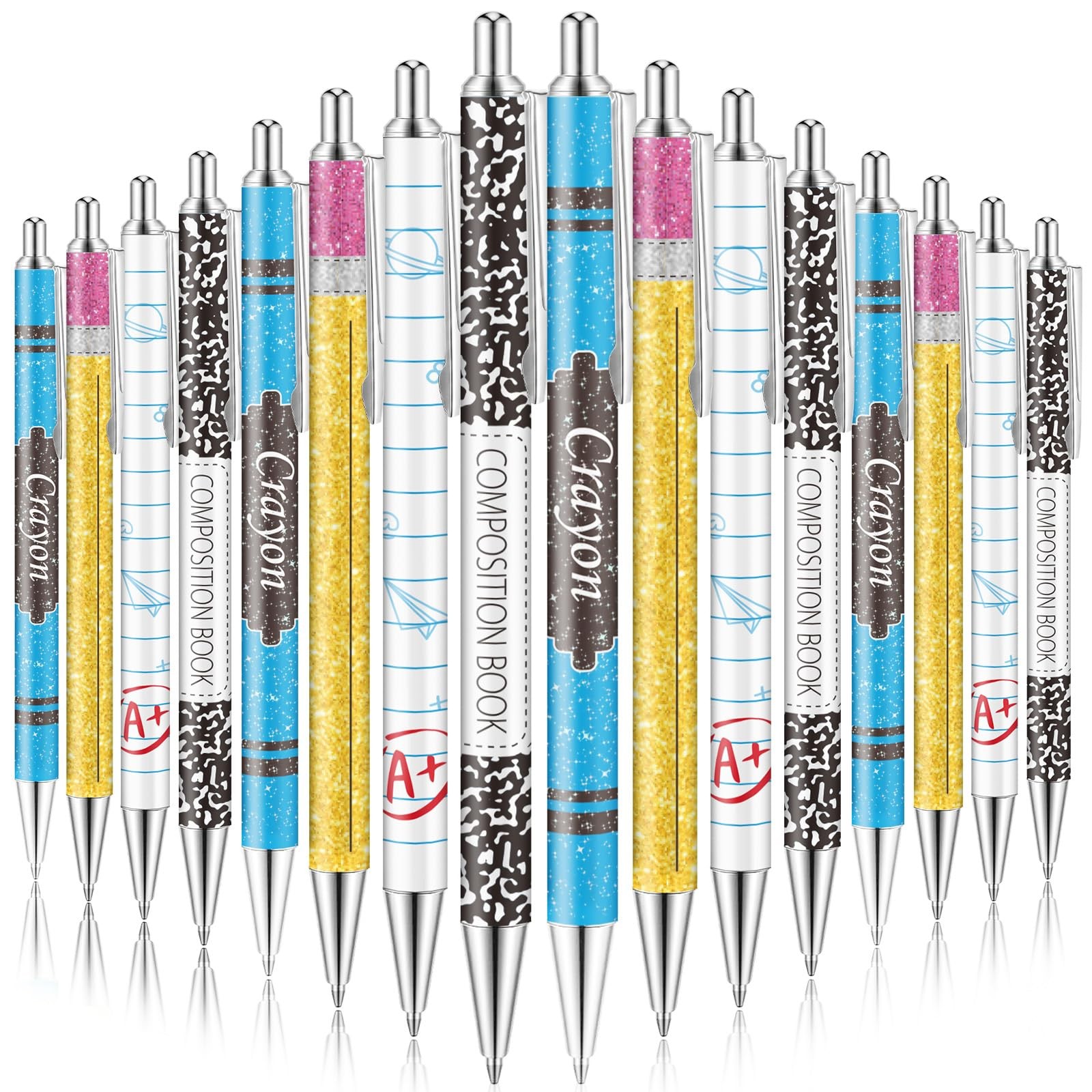 Hamdwerk Teachers Ballpoint Pens Gifts – 16 Pcs Teacher Appreciation Set Back…