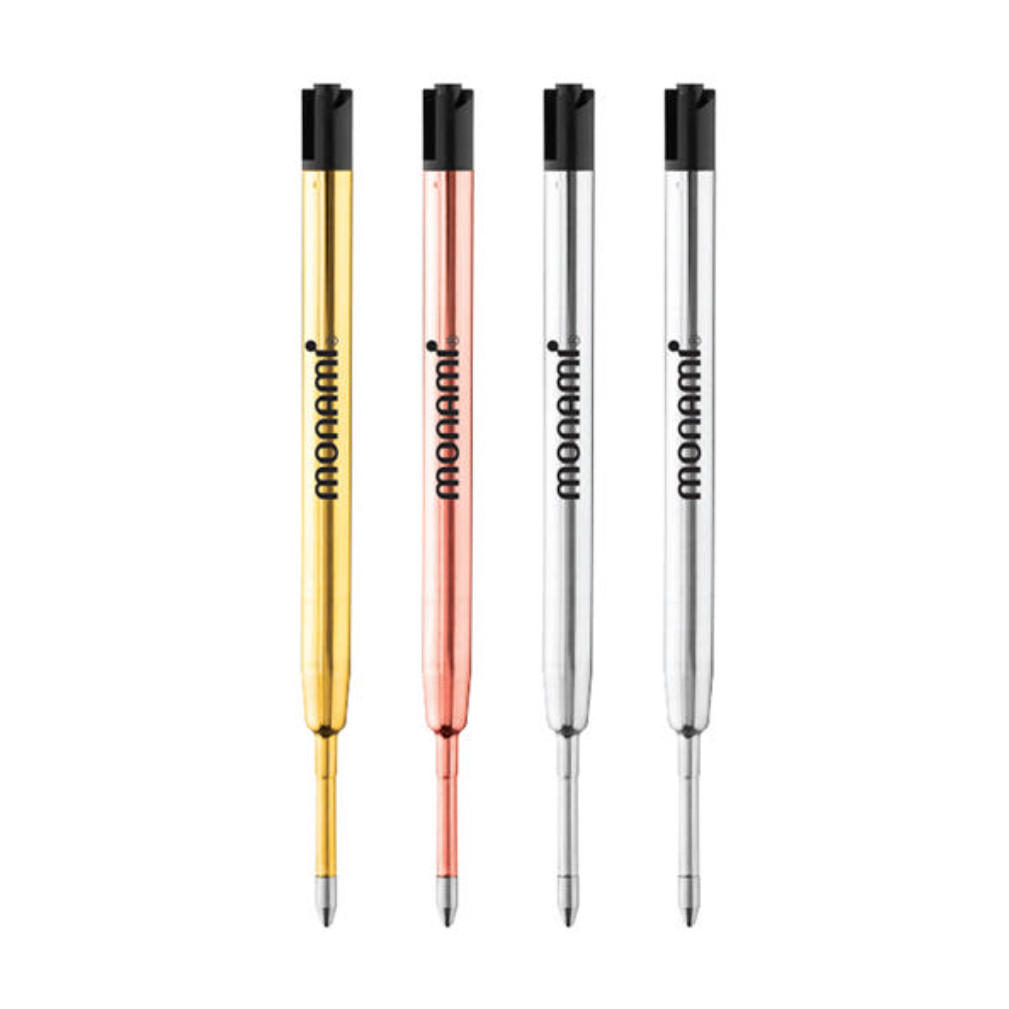 Monami FX-4000 Ballpoint Pen Refill 0.7mm Black 3P Body Color Random for FX 153