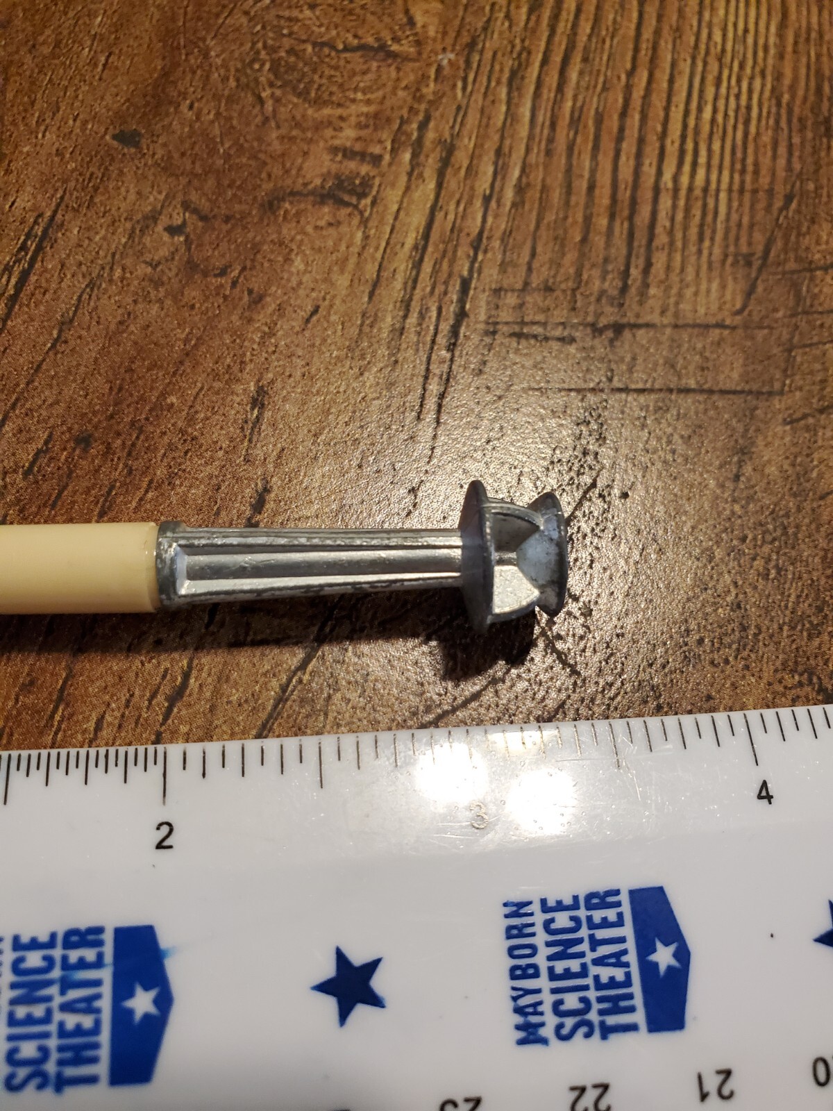 Vintage Atomic Rocket Pen 1961 Ford Touslee Ford St Francis Kansas Metal Top