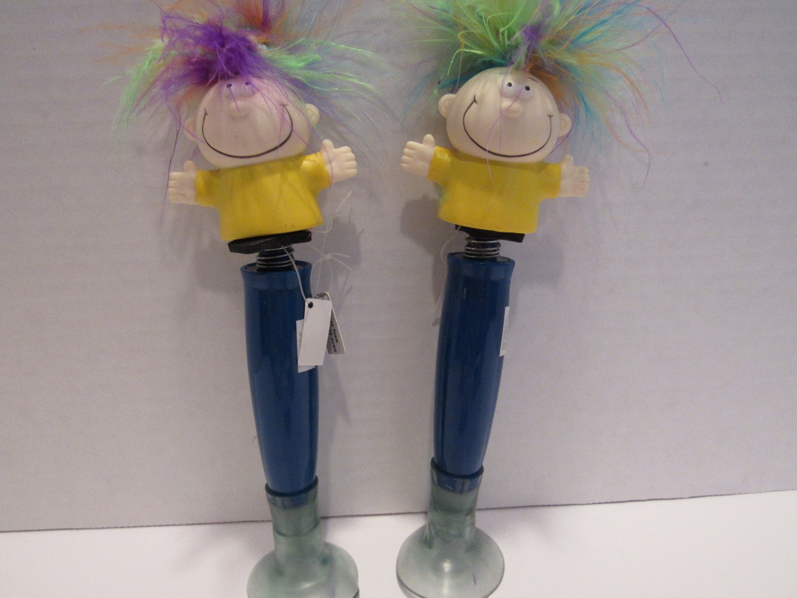 Set of 2 «Happy Eddie» Bobble Head Fat Ballpoint pen with Rubber Suction Base