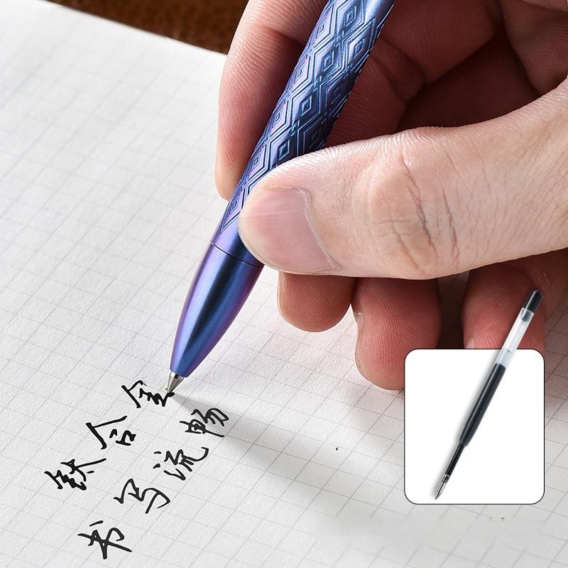 Titanium Alloy Ballpoint Pen EDC Pocket Signature Writing Pen Business Office