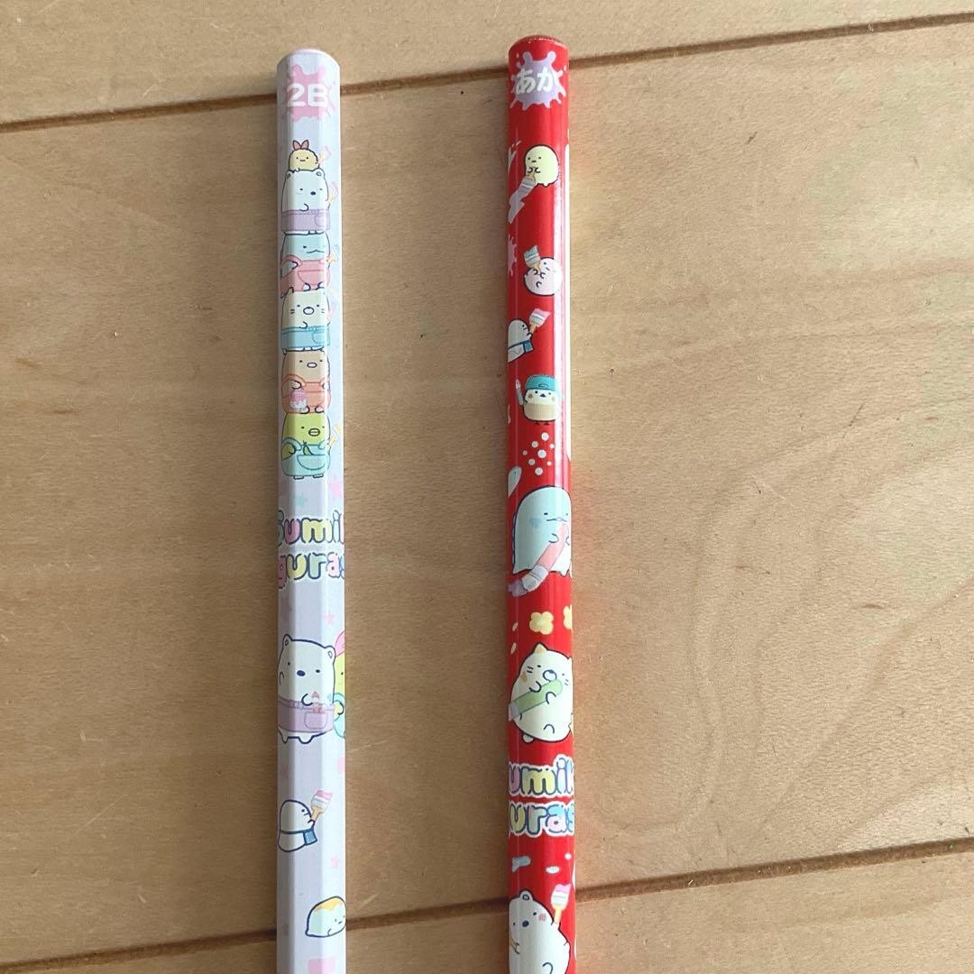 2 pieces only, Sunstar Yokopita, 2 Sumikko Pencils, bonus, open on both sides #f