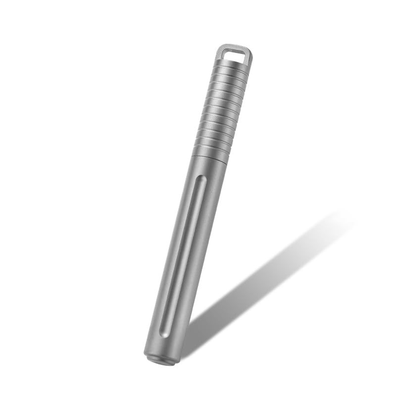 Compact Titanium Mini Ballpoint Pen 3.15″ Pocket Size for Everyday Carry, EDC