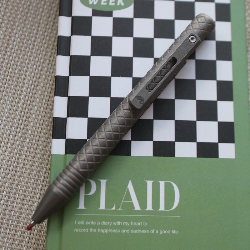 New EDC Titanium Alloy + POM / PEEK / PEI Pocket Pen Ballpoint Signature Gel Pen