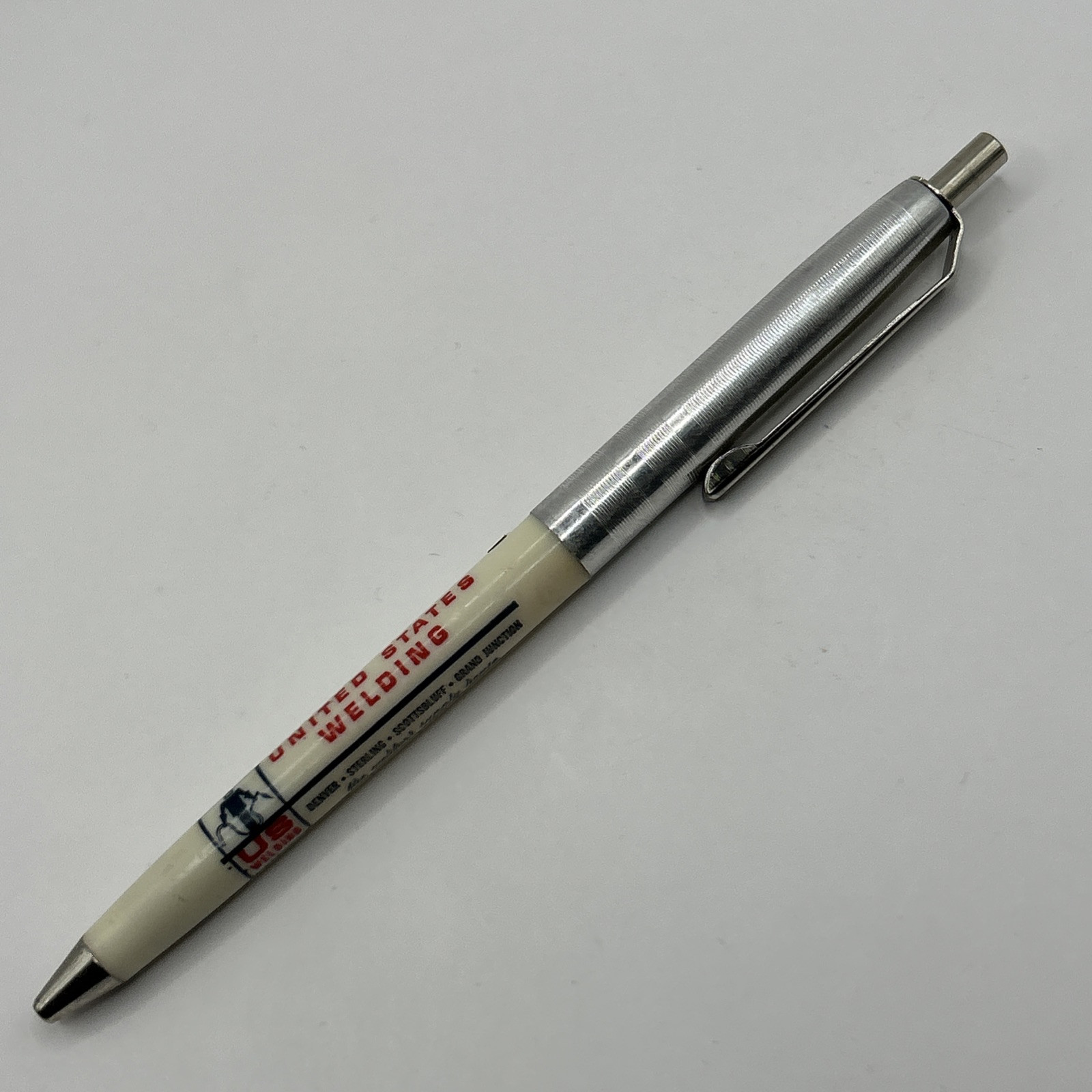 VTG Ballpoint Pen UNITED STATES WELDING Denver Sterling Scottsbluff
