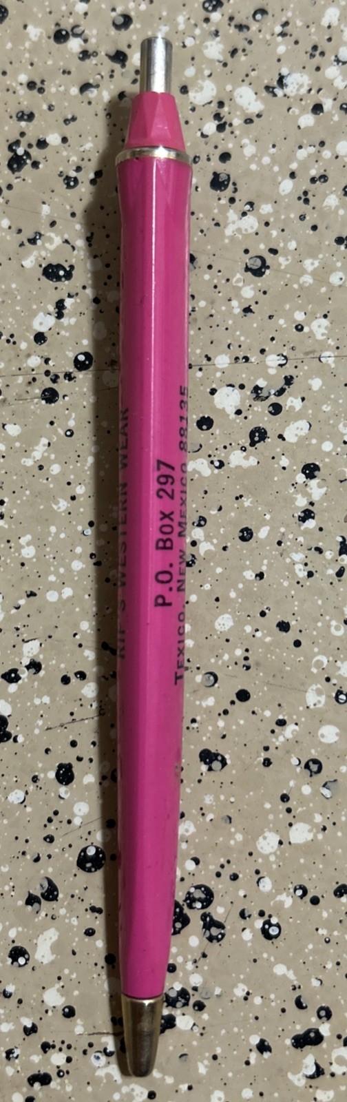VTG UNIPECO RIP’S WESTERN WEAR TEXICO NEW MEXICO ADVERTISEMENT Pen NO Ink