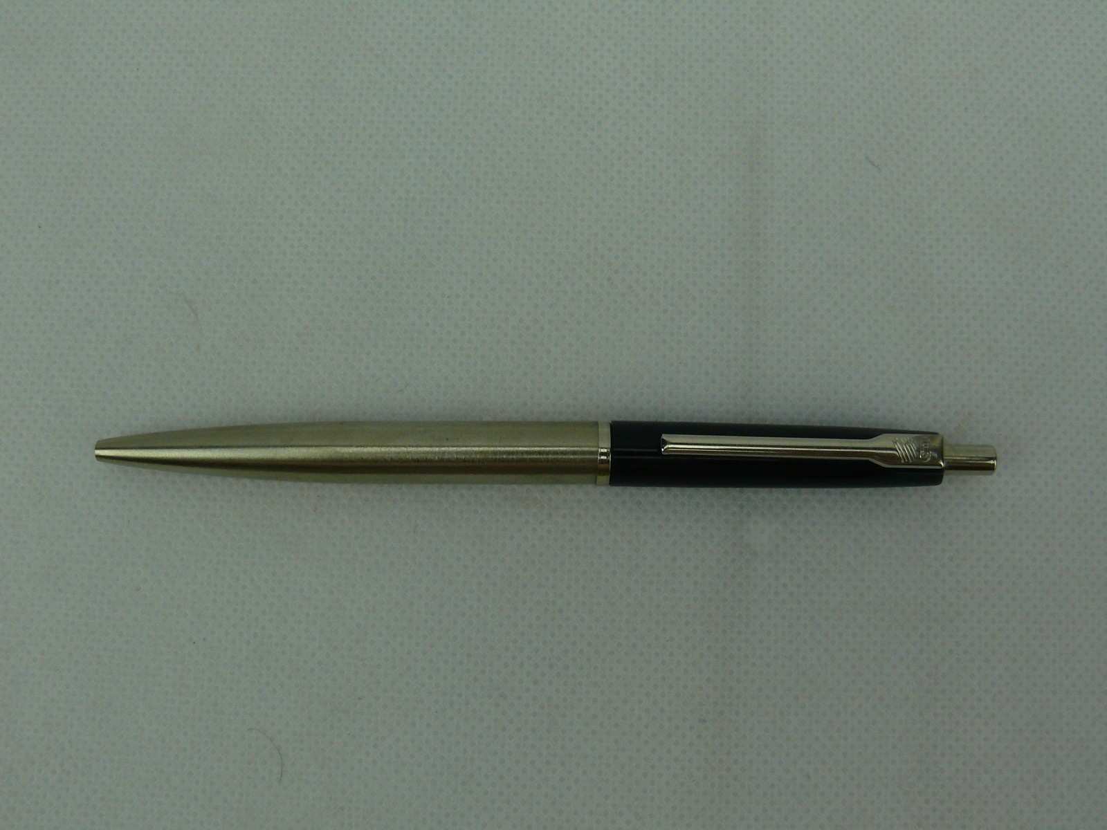 Vintage ICO Ballpoint Pen Hungary Purple Plastic and Brushed Metal #2270
