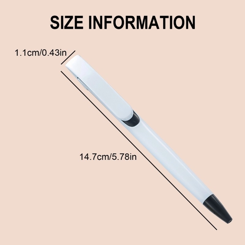 20Pcs Plastic Ballpoint Pen Office Signing Pen Retractable Ballpoint Pen