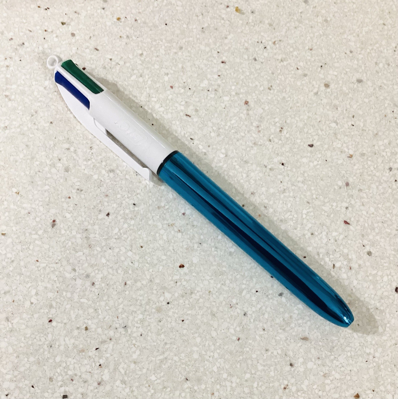 Vtg BIC Multi 4 Color Pen Made in France Click Ballpoint Green Blue Red Black