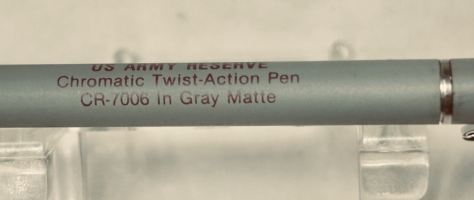 1986 Ritepoint CHROMATIC Deluxe Salesman Sample CR-7006 ARMY NATIONAL GUARD Pen