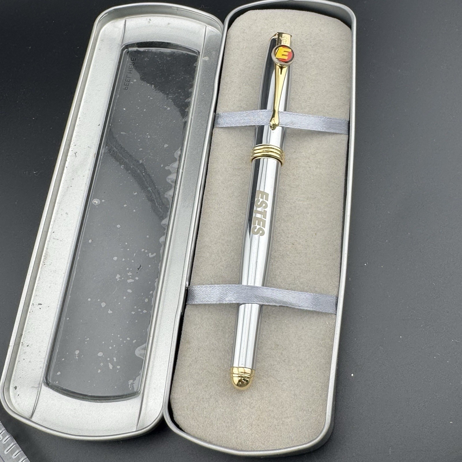 VTG custom corporate-branded Estes Express Lines, Scrikss Trio Pen W Tin
