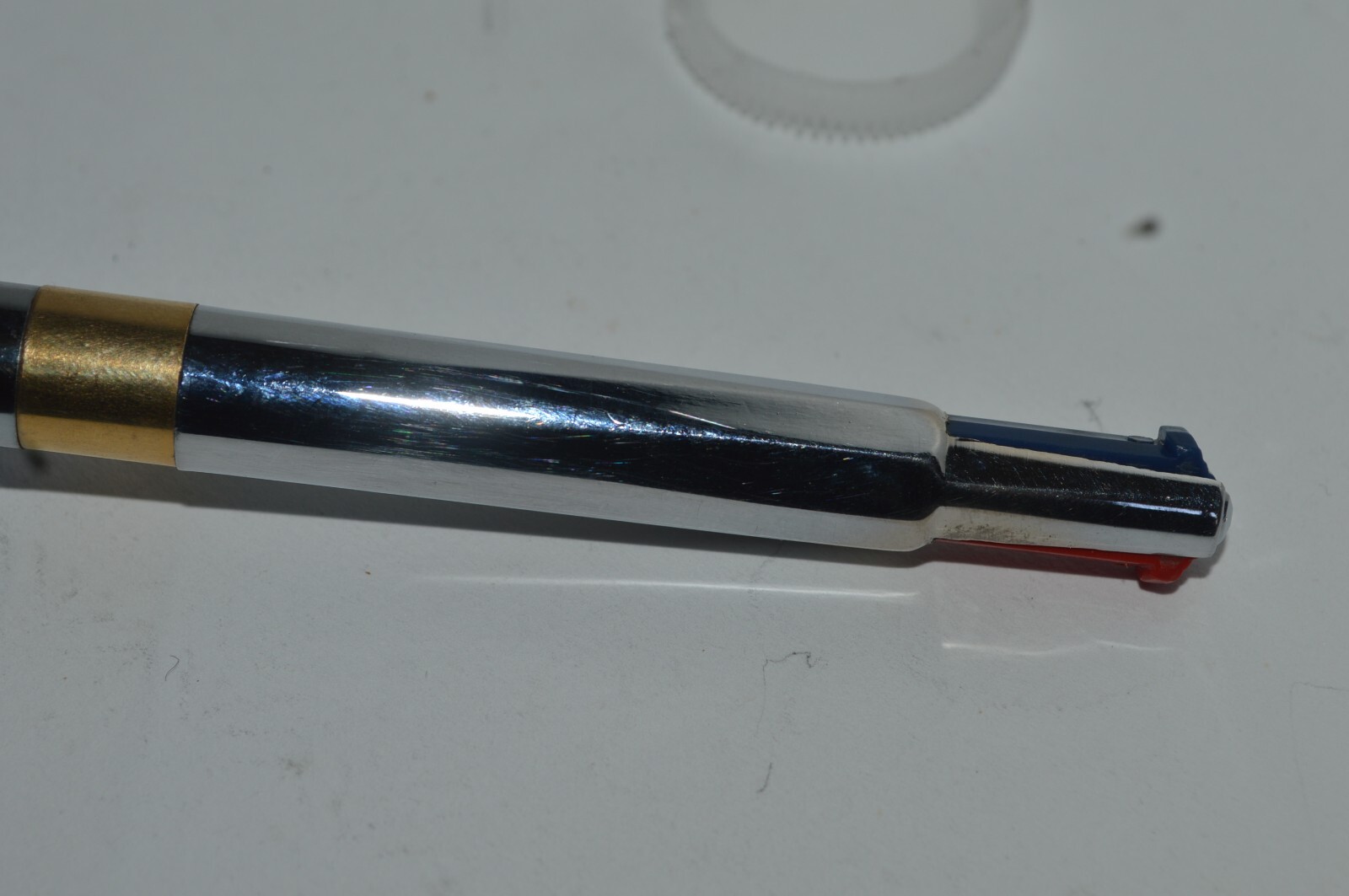 UNIPECO 2 Color Ink Ballpoint Pen W.S. Welborn Promo All Metal Body Tested Works