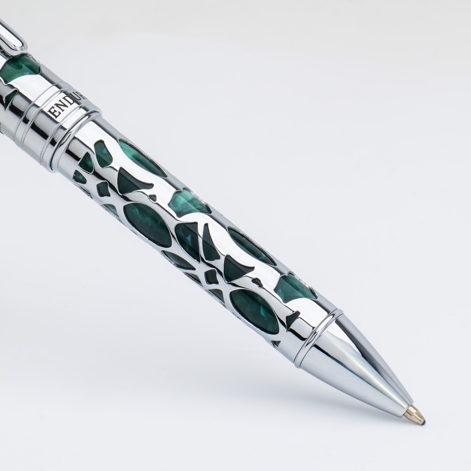 CONKLIN ENDURA GREEN DECO CREST BALLPOINT PEN NEW IN BOX