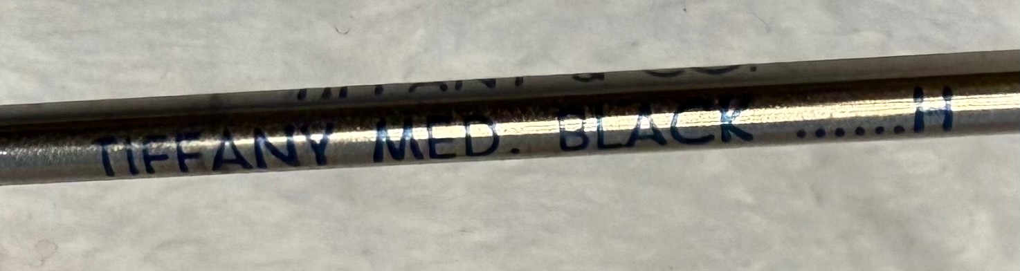 VTG TIFFANY & CO STERLING SILVER ELSA PERETII BALLPOINT PEN W/BOX & DUST POUCH