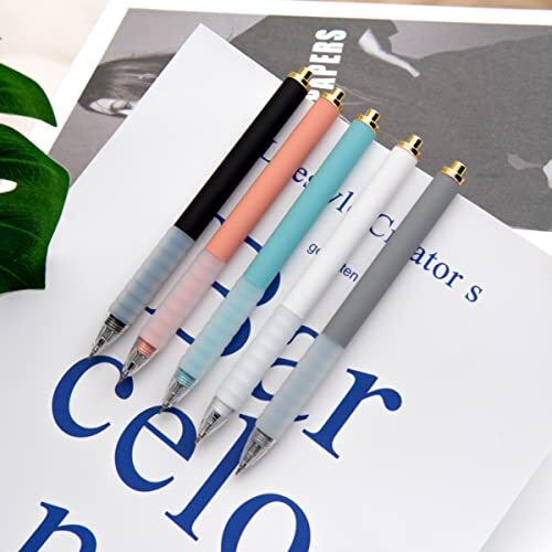 Ballpoint Pens Medium Point 1mm Black Ink Work Pen with 12-count Refillable