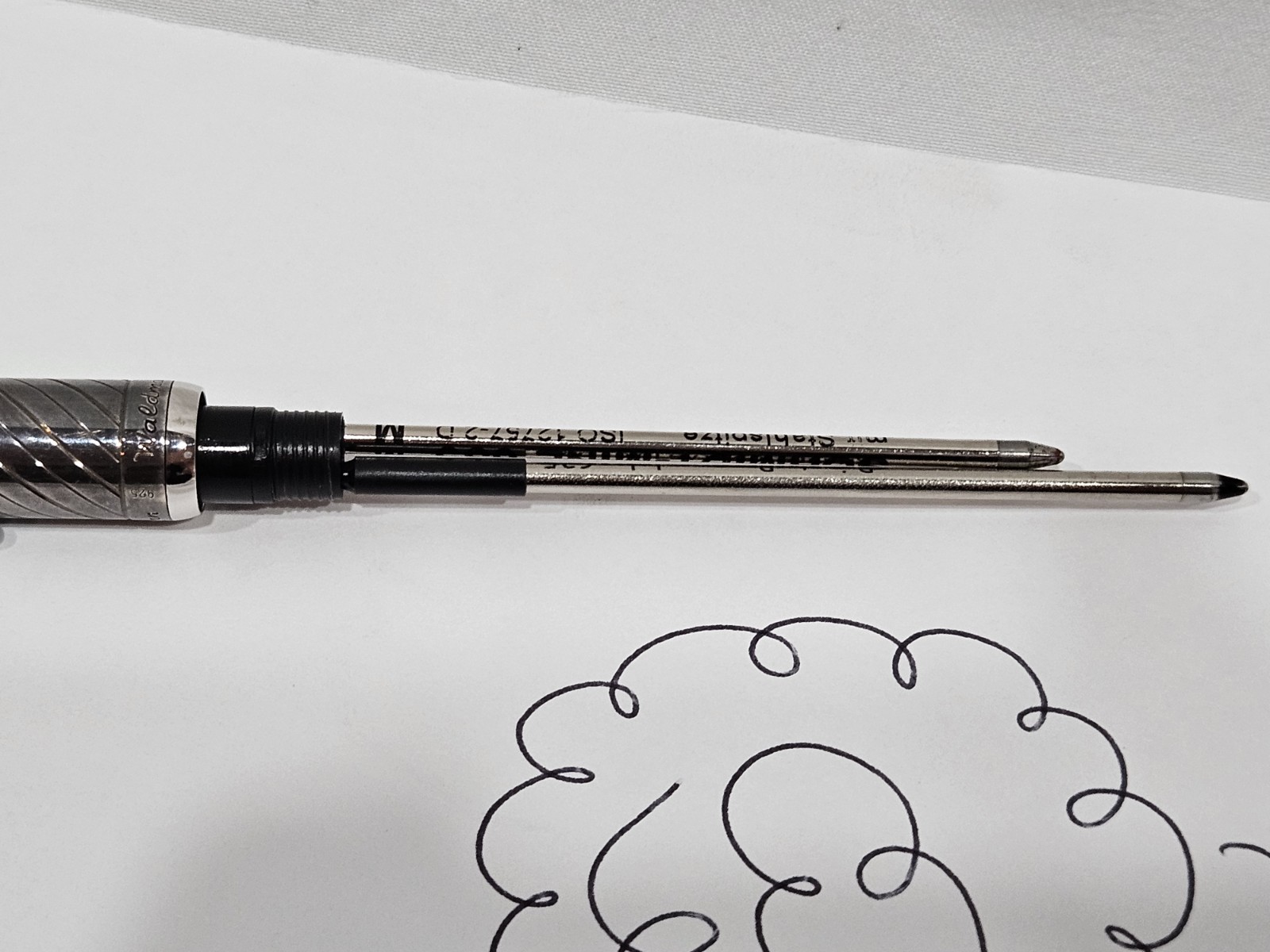 Waldmann Sterling Silver 925 Ballpoint Pen Germany Twist Mechanism Not Working