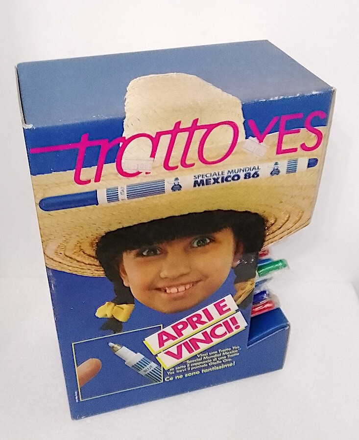 1986 Italy TRAIT PEN TRAIT STAND + 43 COLORAT SEALED PENS