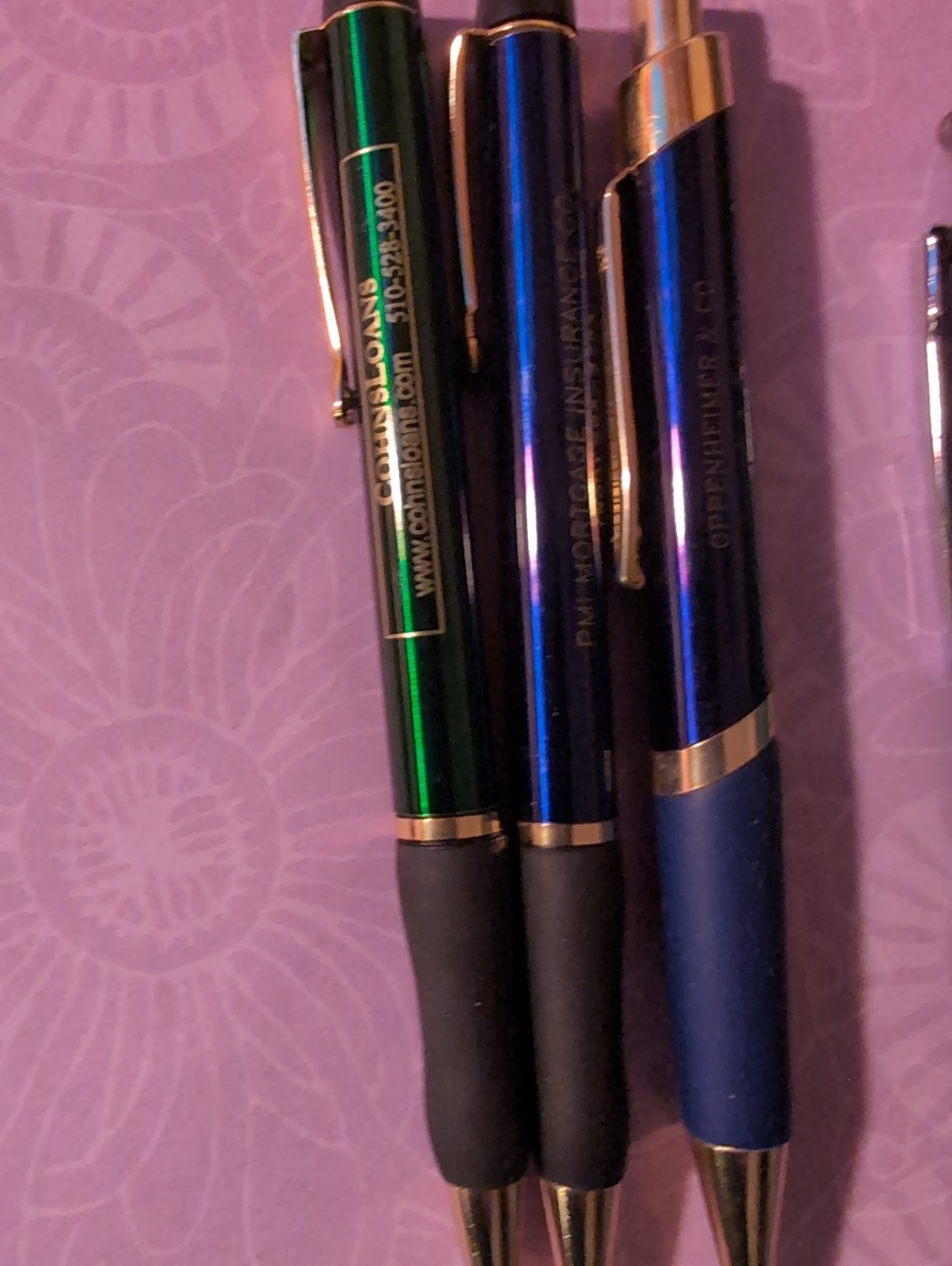 Pen Lot of Pens Finance Mortgage Title Company Weighted Metal And Plastic Lot 10