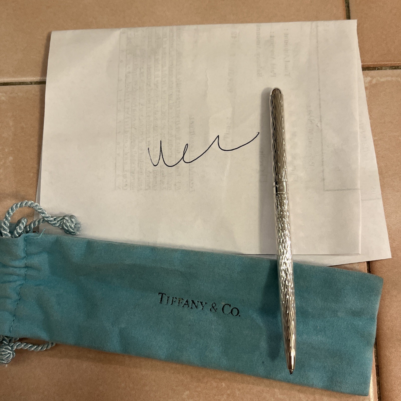 Vintage Tiffany & Co Sterling Silver Pen