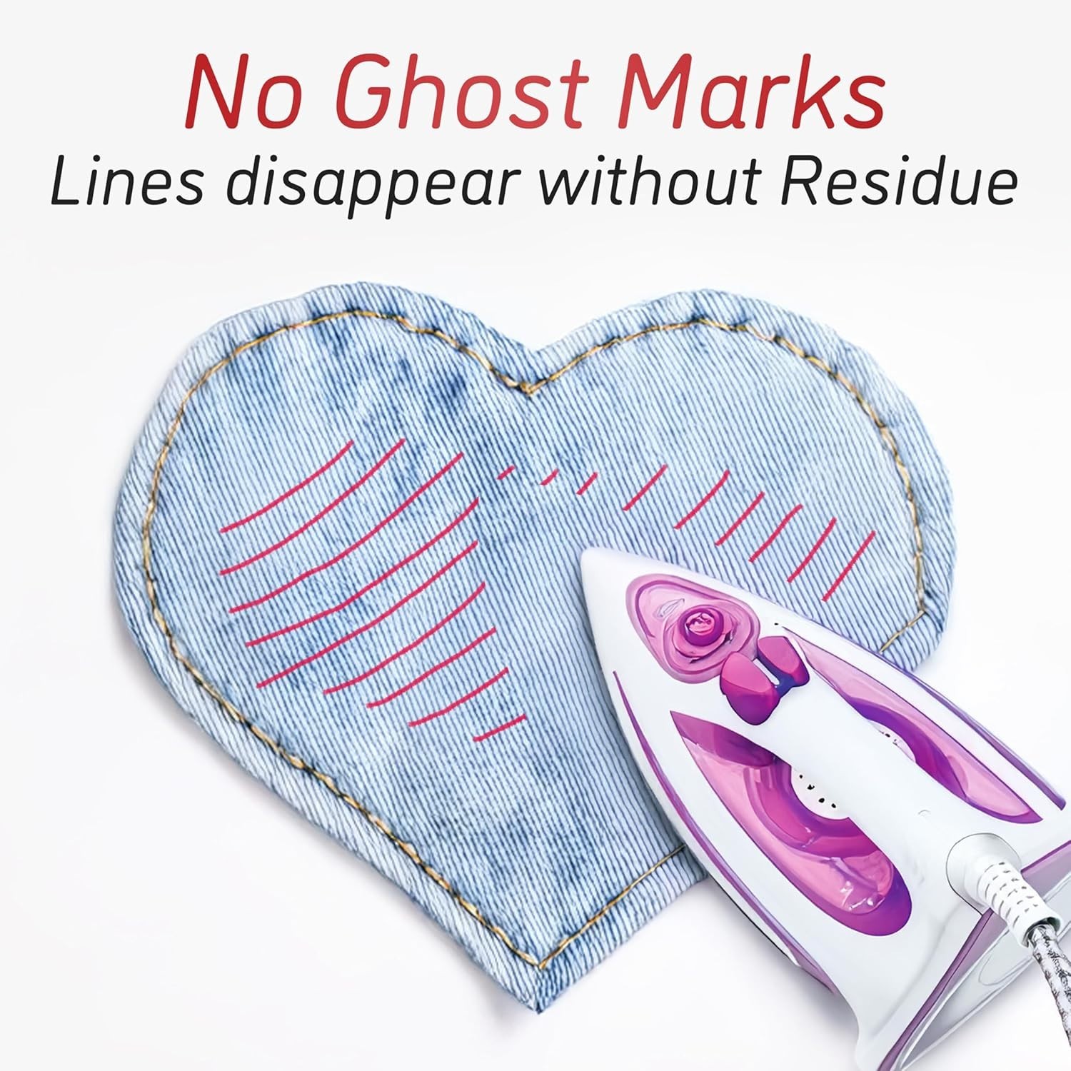 Heat Erasable Fabric Marking Pens – 4 Colors + 8 Refills for Sewing Excellence