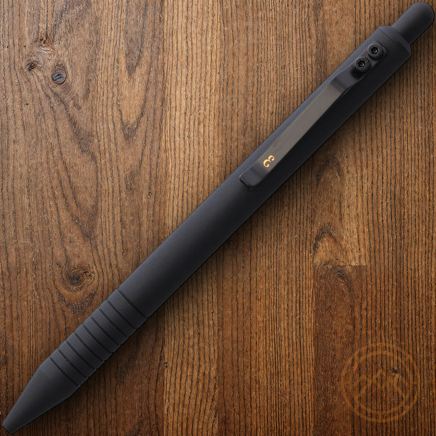 Everyman Grafton Pen w/Clip Super Matte Black Compatible With Many Top Brands