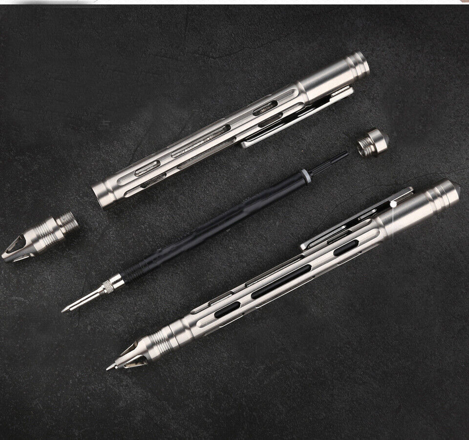 TC4 Titanium 0.5mm mechanical Pencil Pen EDC Tools Pocket Multi Tactical Pen New