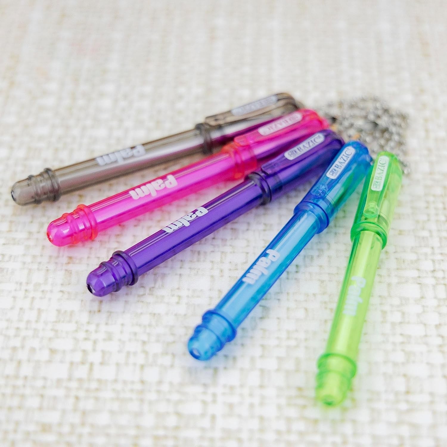 BAZIC Palm Mini Ballpoint Pen w/Key Ring, Roller Pens Medium Point 1.0mm, Sma…