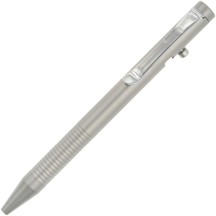 Ketuo Halo Bolt Action Pen Matte Gray Titanium Construction With Pocket Clip