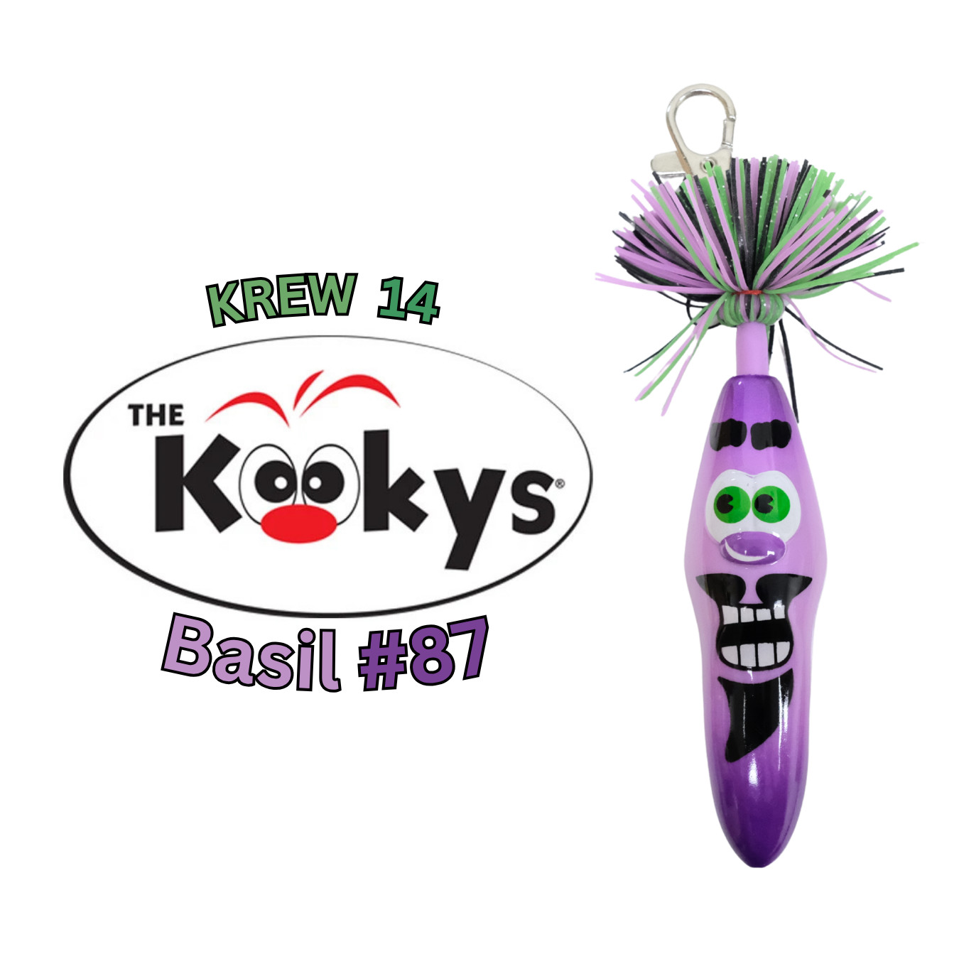 Kooky Klicker RARE Kollectible Key Chain Ball Point Pen | KREW 14 | Basil #87