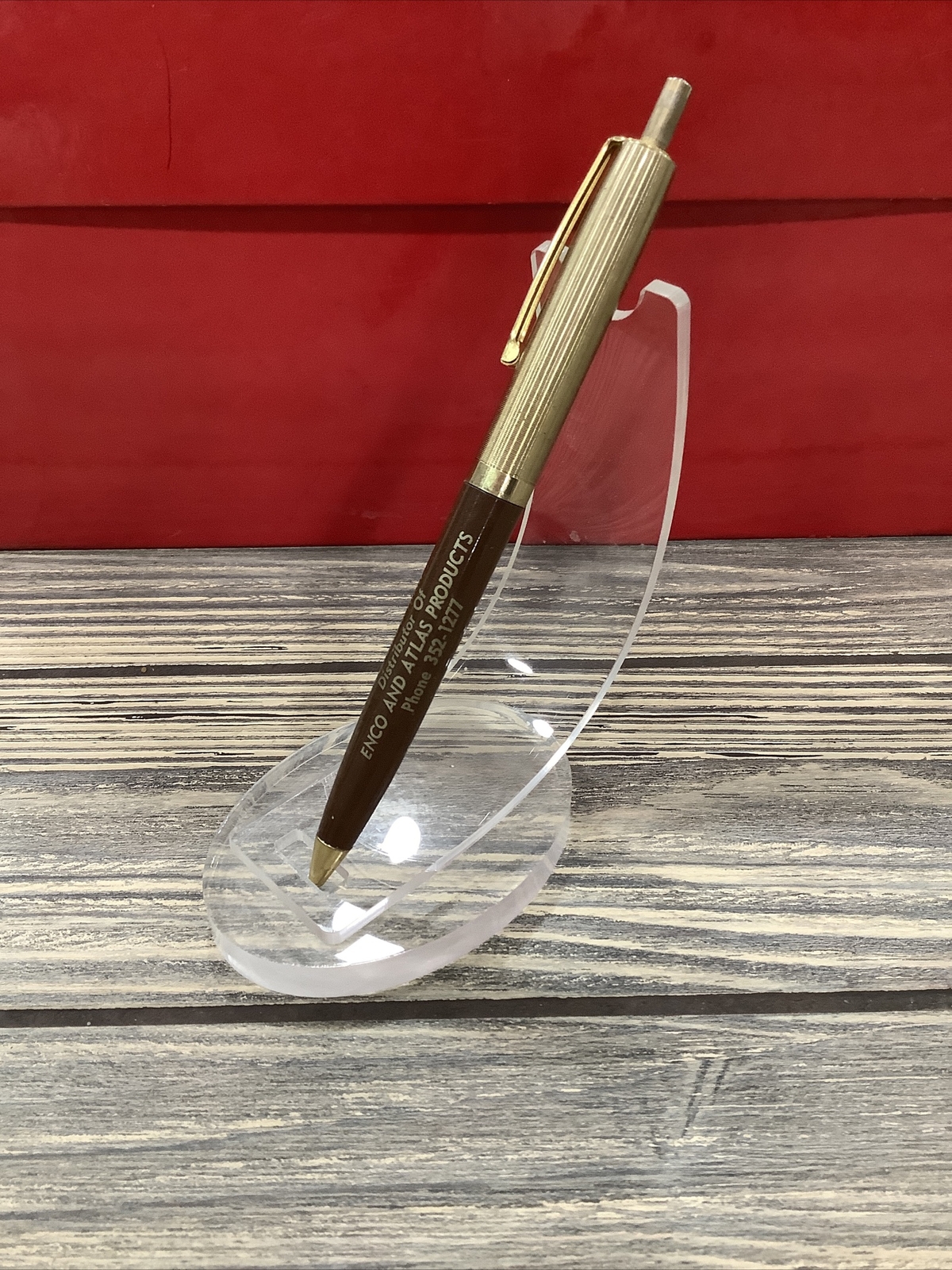 Vintage Pen Zimmerman Oil Co UNIPECO Gold Brown Advertisement
