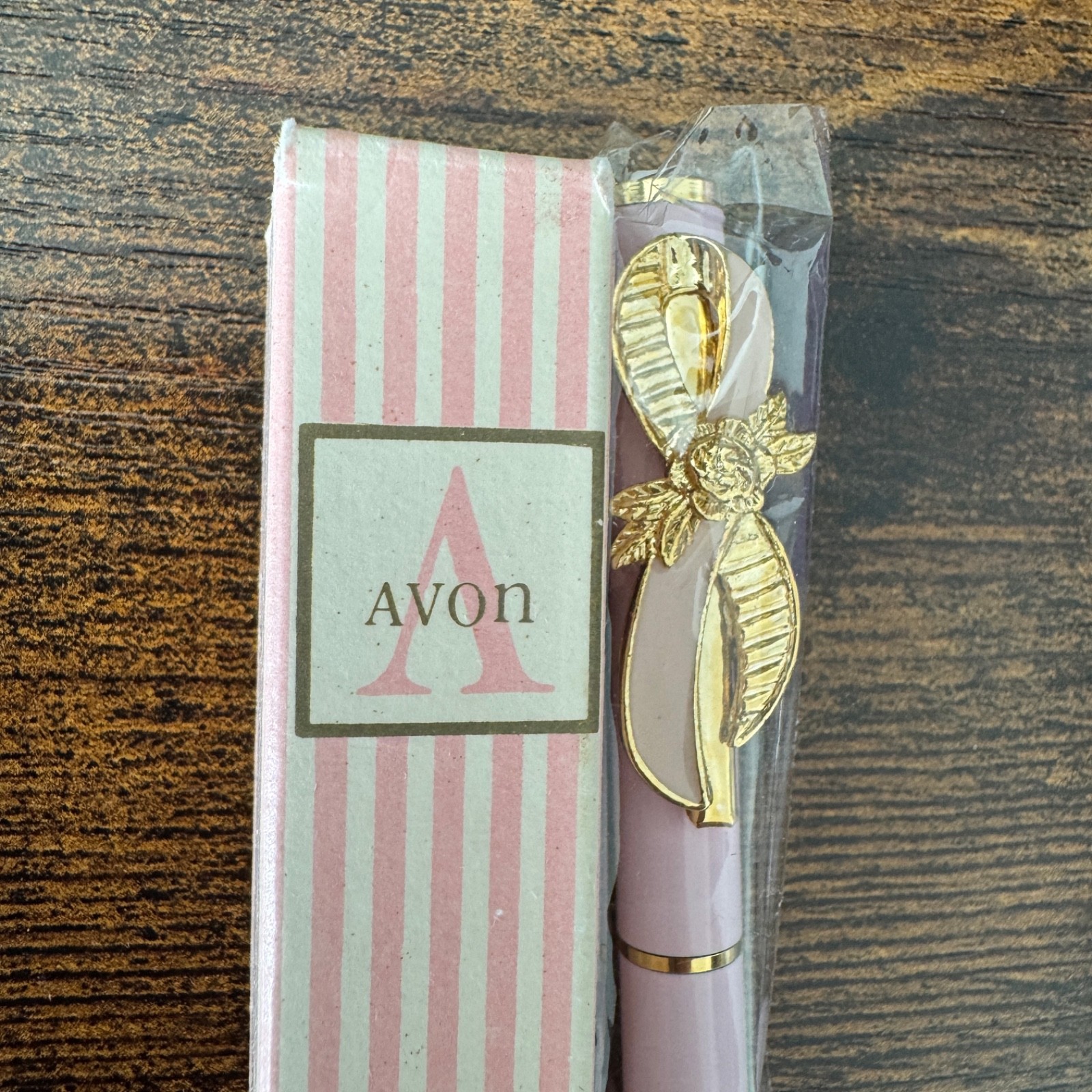 Vintage 1995 Avon Pink Enamel Breast Cancer Awareness Ballpoint Pen