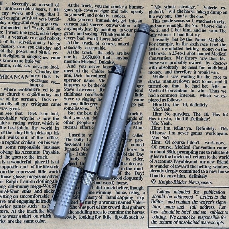 Titanium Mini Ballpoint Pen Signature Writing Pocket Pen Office Outdoor EDC