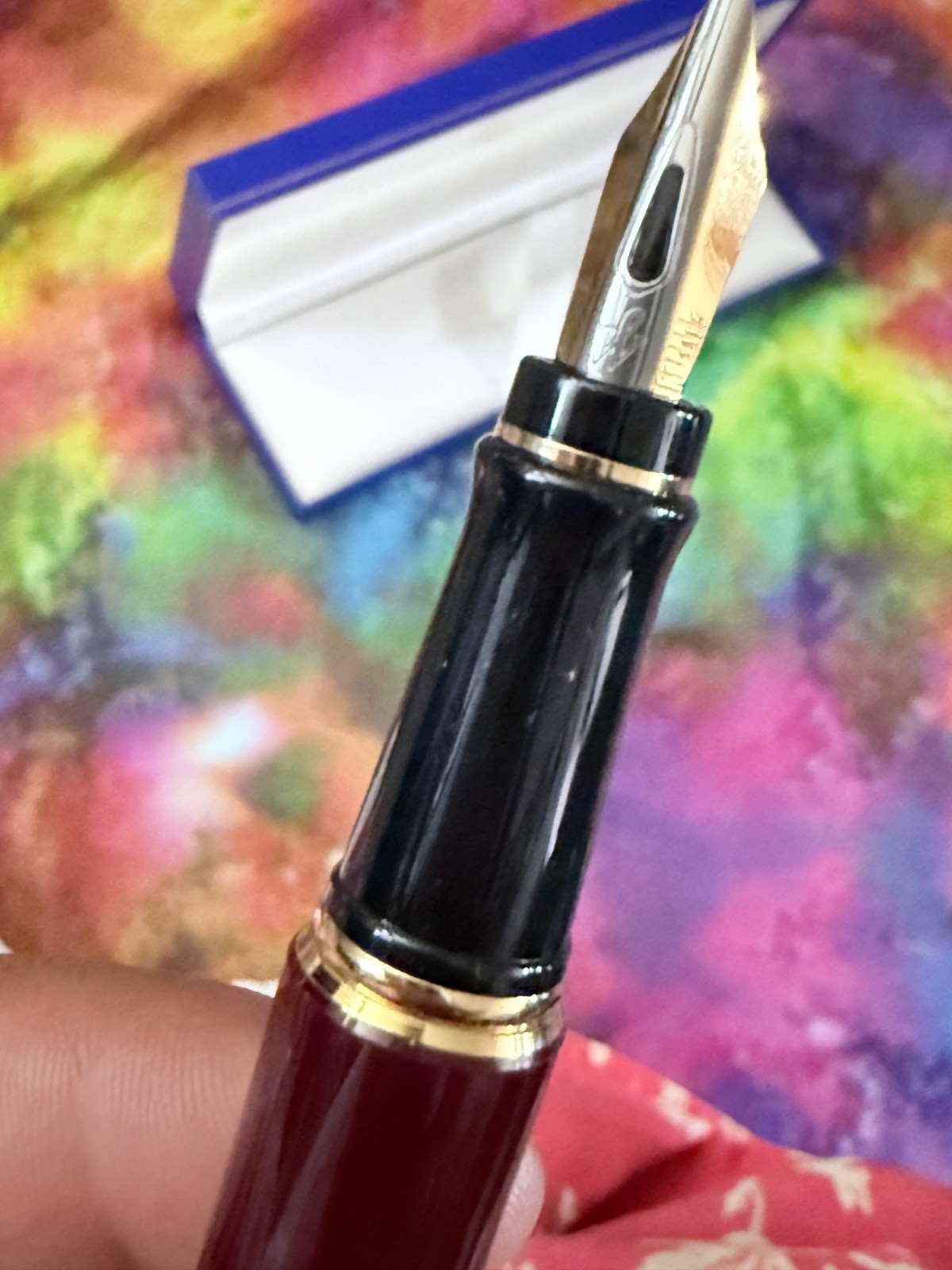Waterman Paris Vintage X-pert Solid Burgundy Cartridge Fountain Fill Pen France