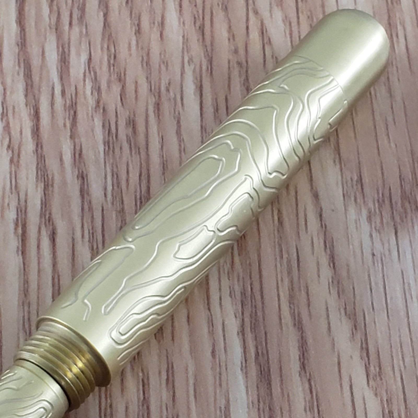Maratac Embassy Pen Brass One Piece Construction Comes In Plastic Tube