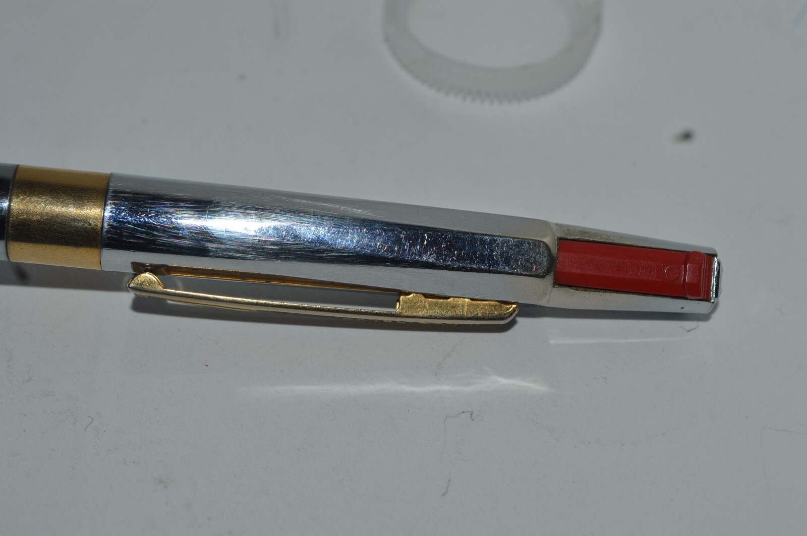 UNIPECO 2 Color Ink Ballpoint Pen W.S. Welborn Promo All Metal Body Tested Works