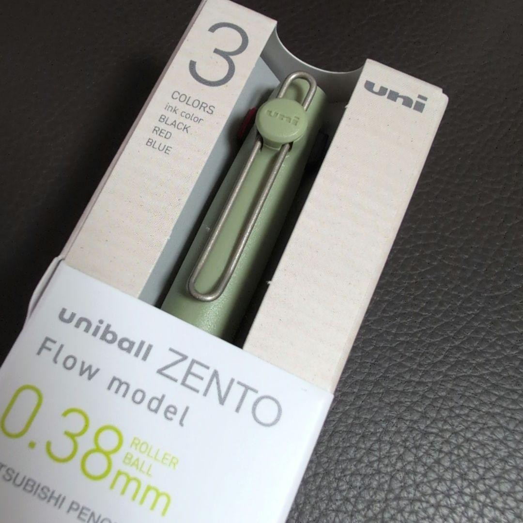 uni-ball ZENTO Flow 3 Color Ballpoint Pen 0.38mm Japan