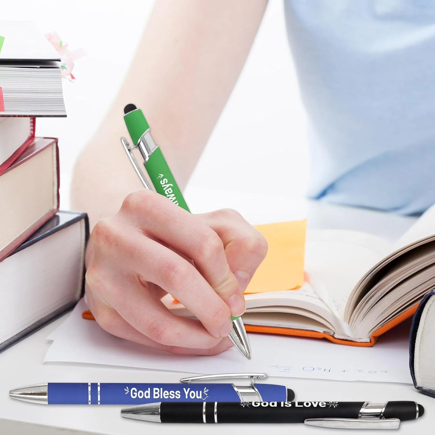 10PCS Christian Bible Verse Ballpoint Pens Inspirational Religious Office Gifts