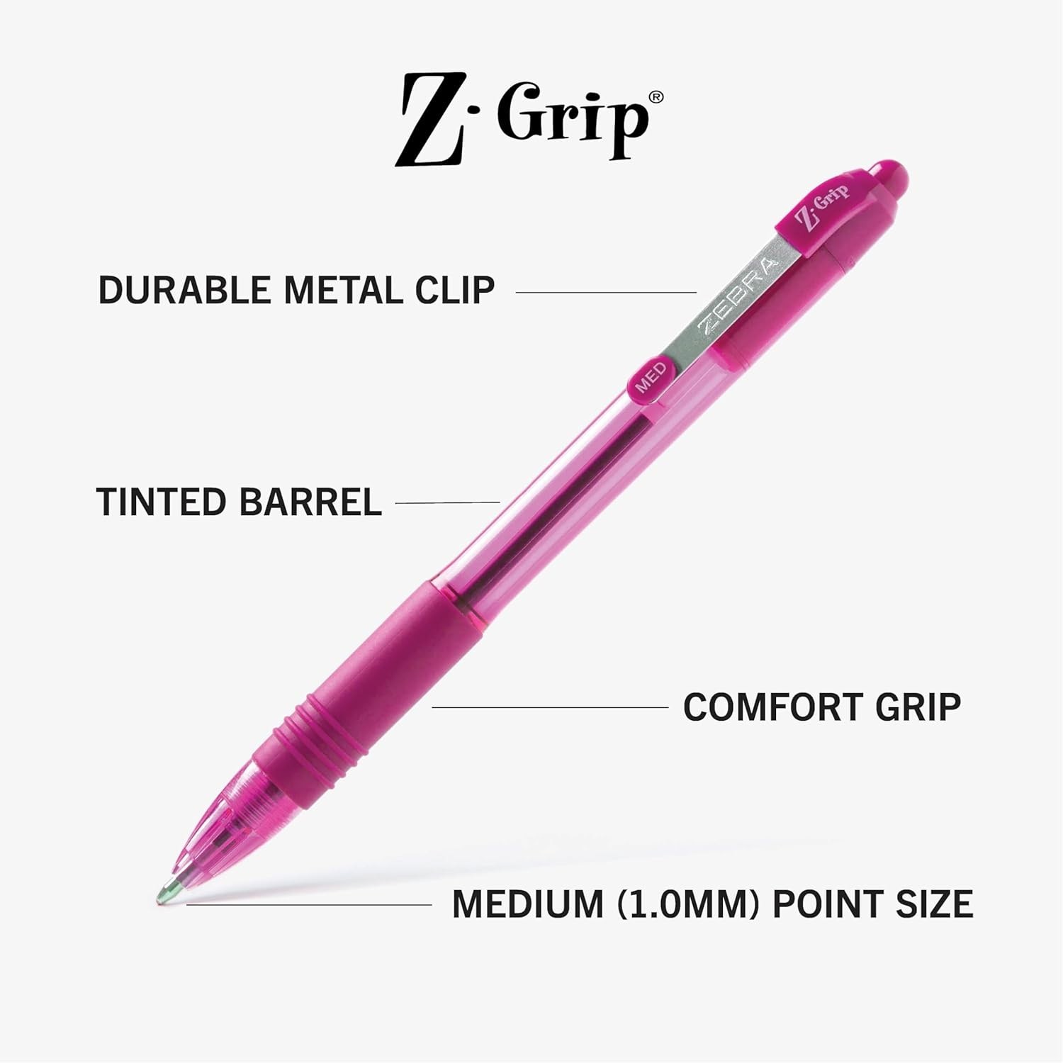 Smooth-Flowing Assorted Color Ballpoint Pens, 1.0mm Medium Point – 7-Pack