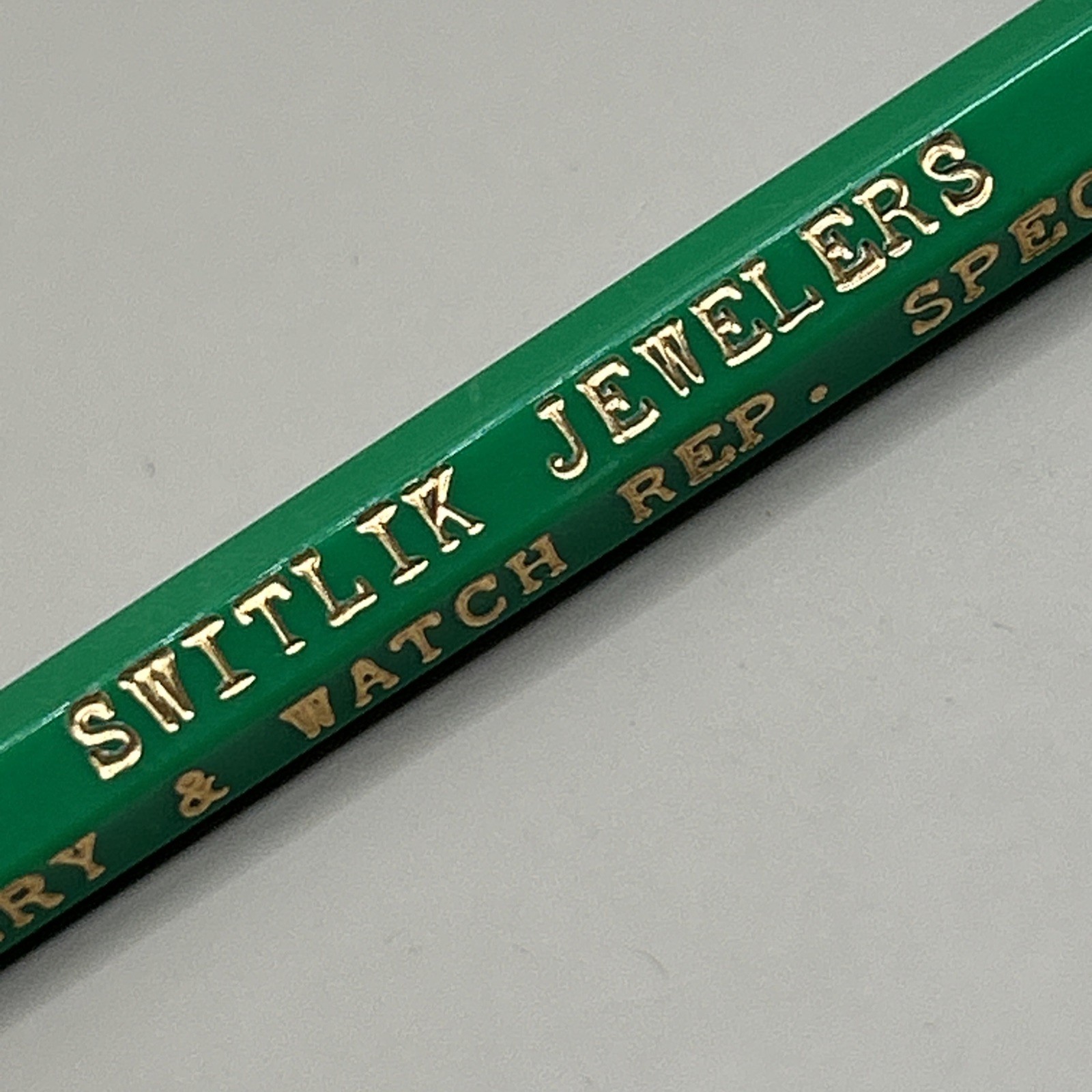 VTG Ballpoint Stick Pen SWITLIK JEWELERS Parsons KS