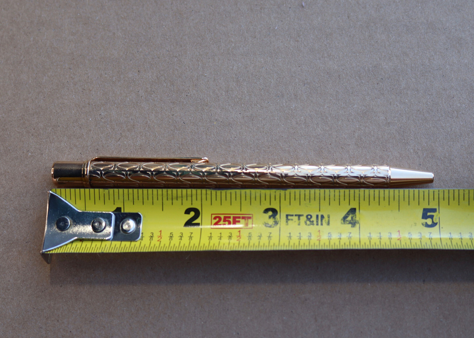 Cartier Ballpoint Pen Must Do Double C Logo Gold Tone Germany 5″ Happy Birthday