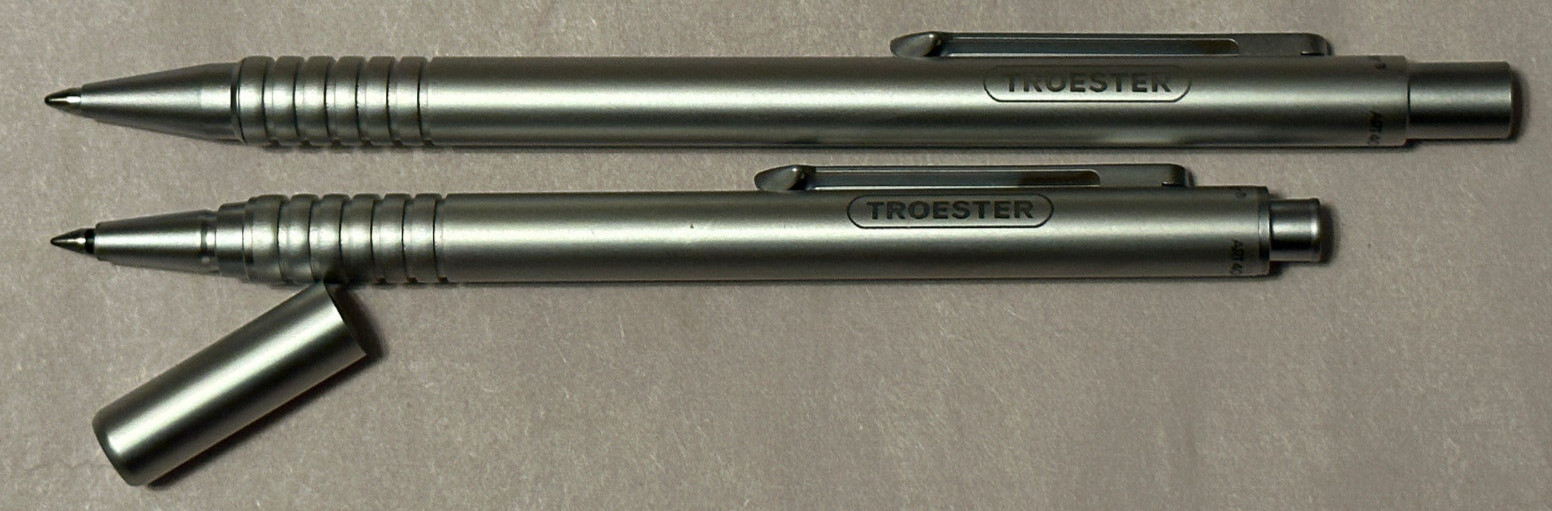 Vintage Rare Messmer «Troester» Ballpoint Pen Set of 2 Made in Germany *NEW*