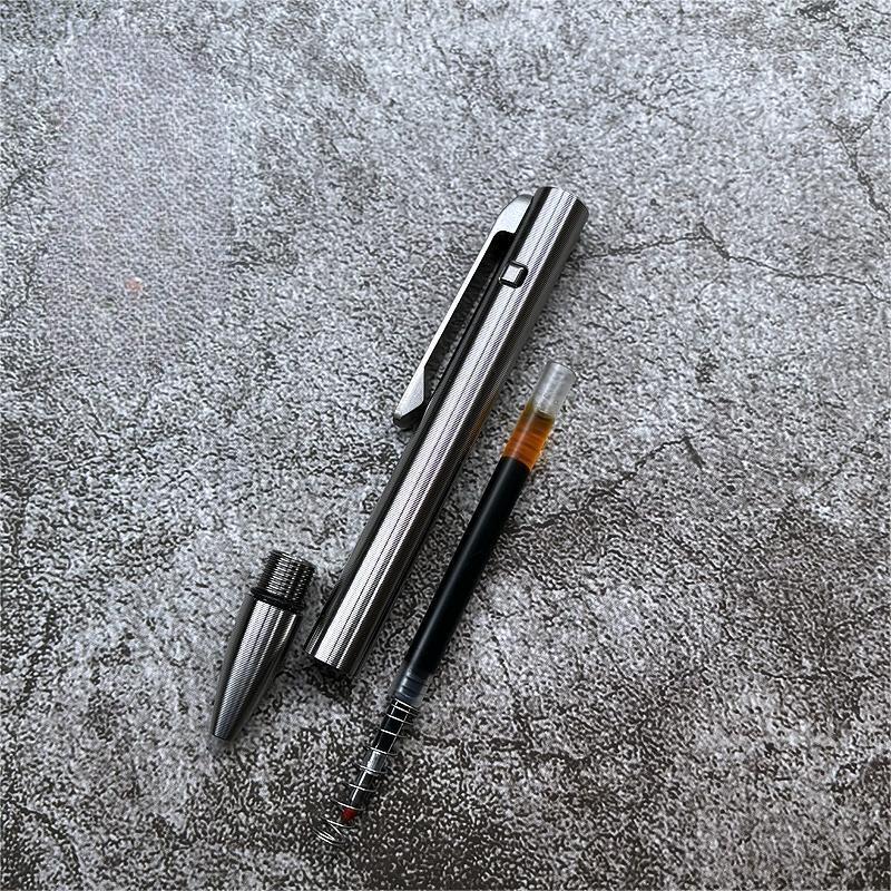 1PC Titanium Ballpoint Pen EDC Pocket pen Business Office Writing Signature Gift