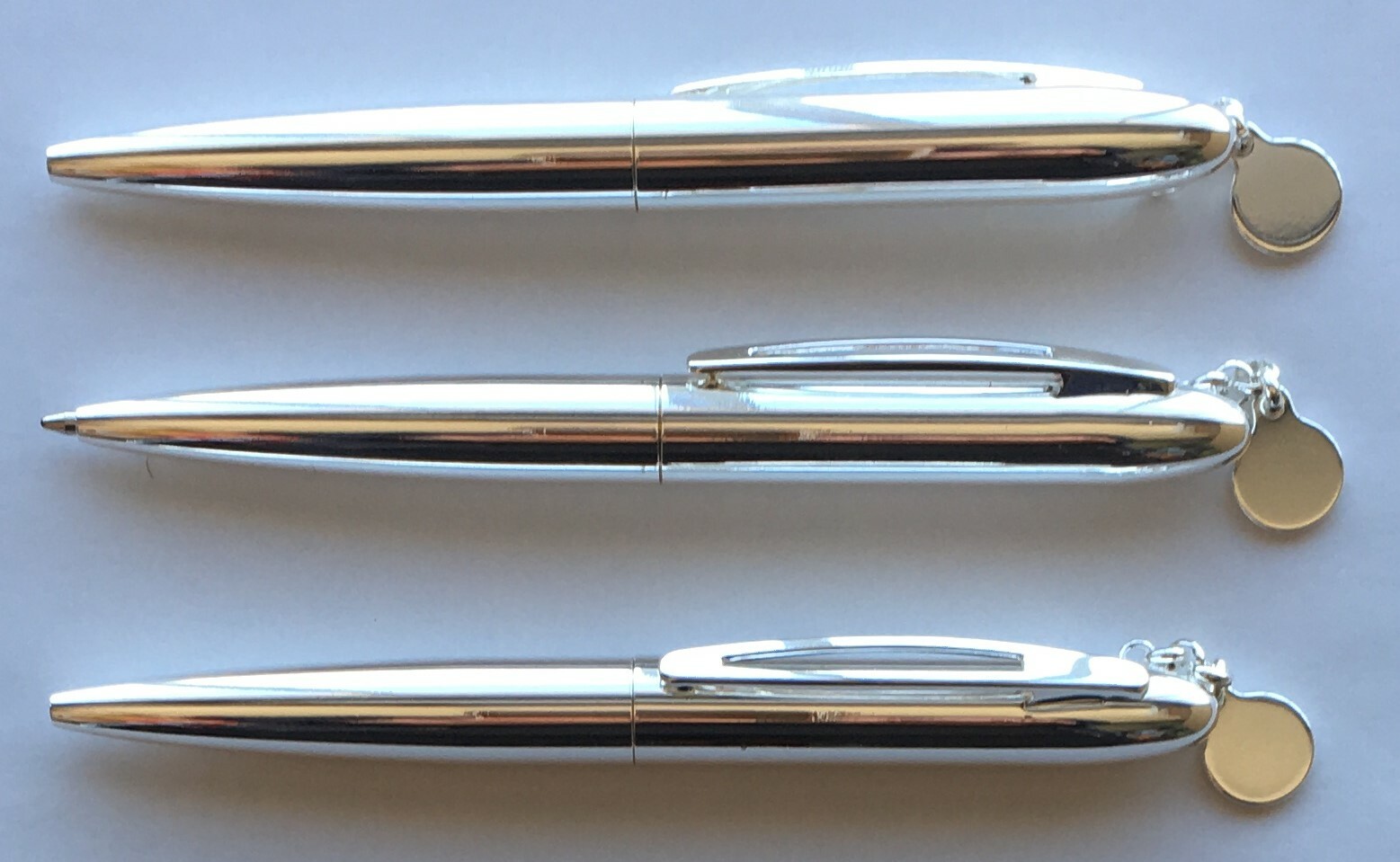TIFFANY STYLE TWIST METAL MINI BALLPOINT PEN (3 PCS PER PACK)
