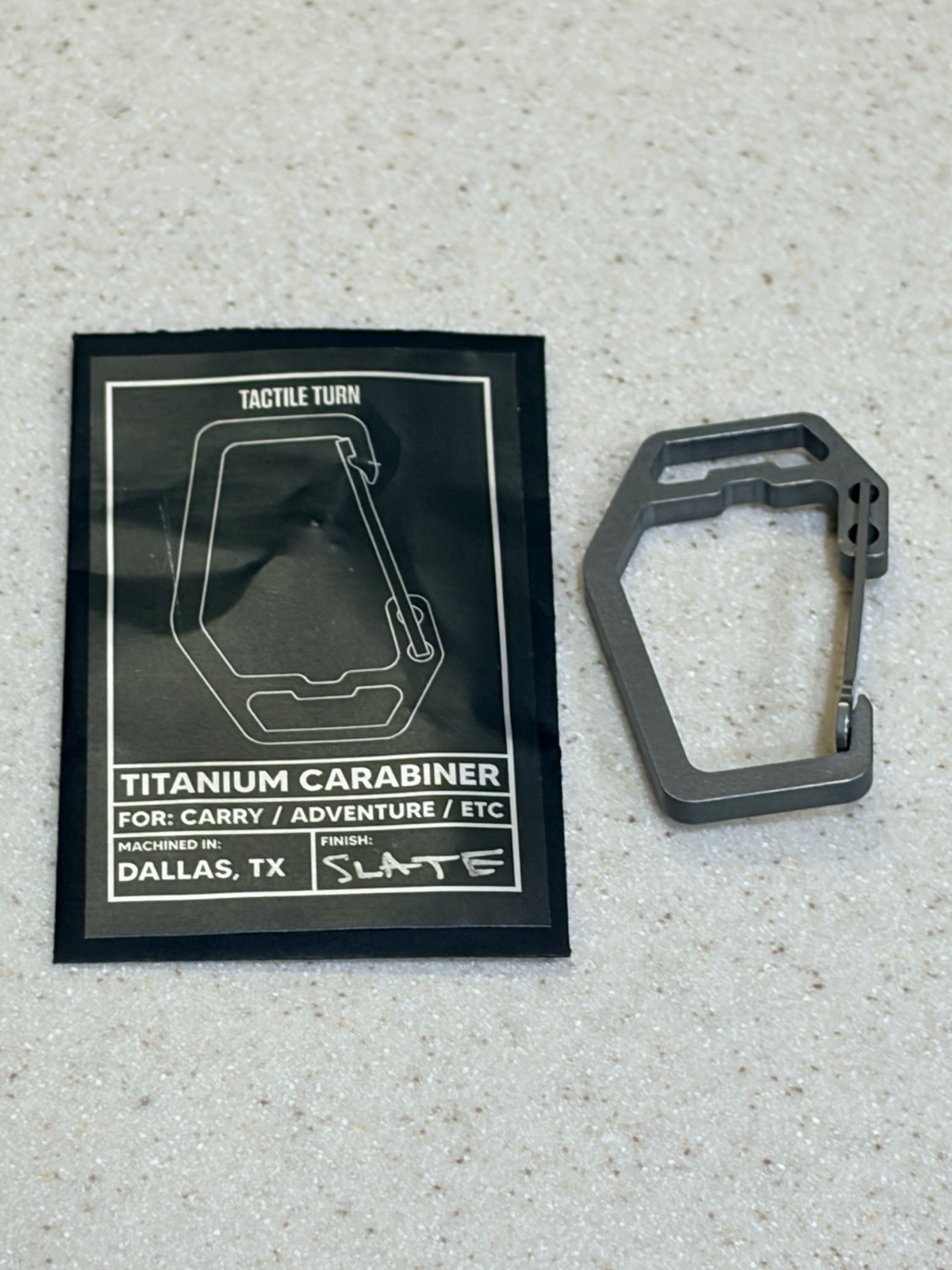 Tactile Turn Titanium Carabiner